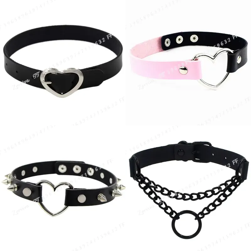 Goth Punk Spike Choker - Harajuku Punk Rock Gothic Choker Halskette