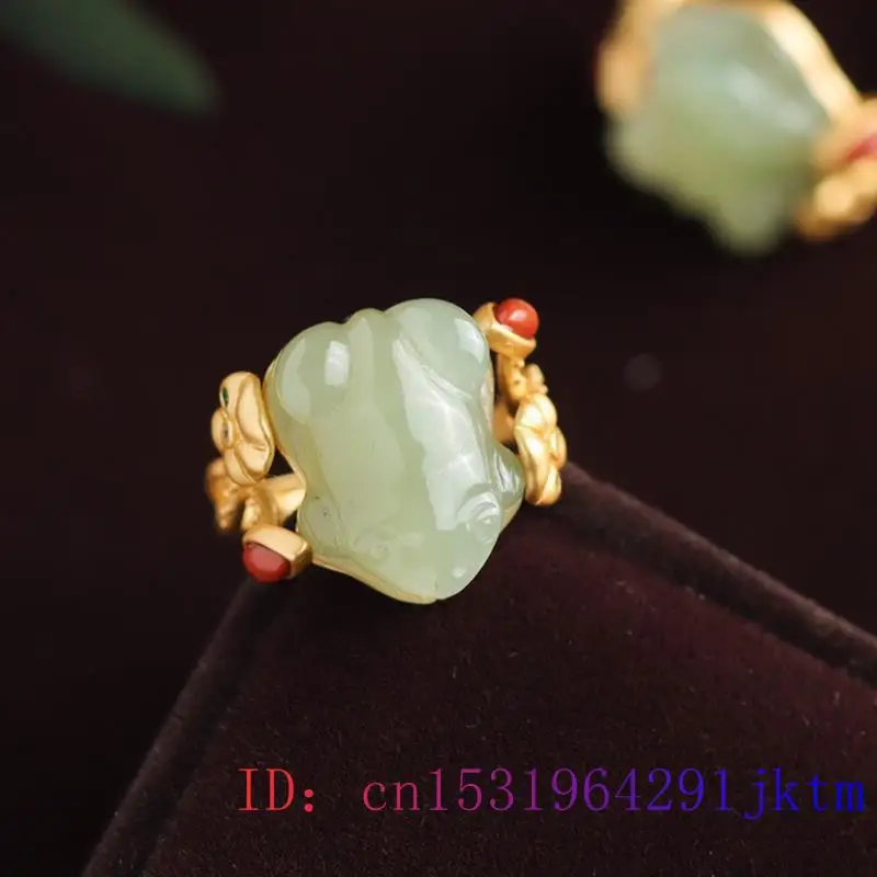 Grüne Jade Frosch Ringe Charms – Rings Bewertung und Preis