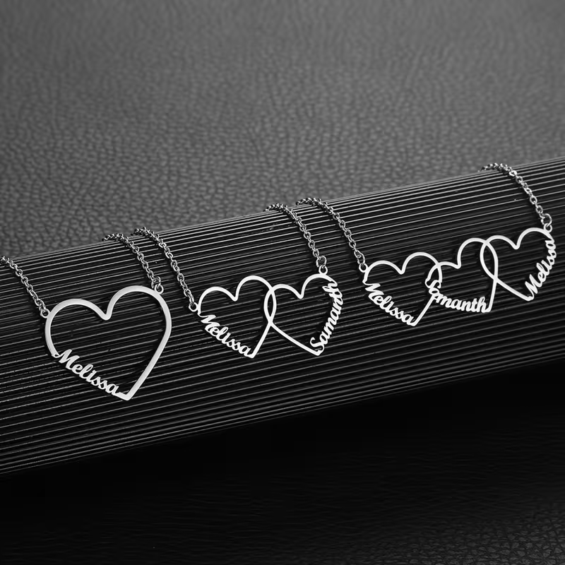 Personalisierte ineinandergrei – Custom Name Necklace Stainless Steel Bewertung und Preis