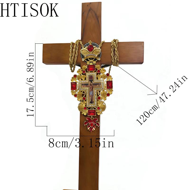 Neue Premium Rote Juwelen-Gold – Cross Pendant Necklace Gold Bewertung und Preis