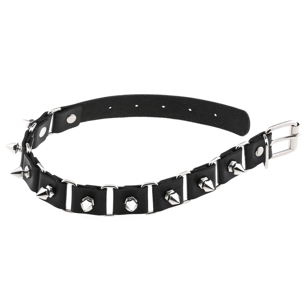 Schwarz Leder Herz Halsband Kr – Goth Punk Spike Choker Bewertung und Preis