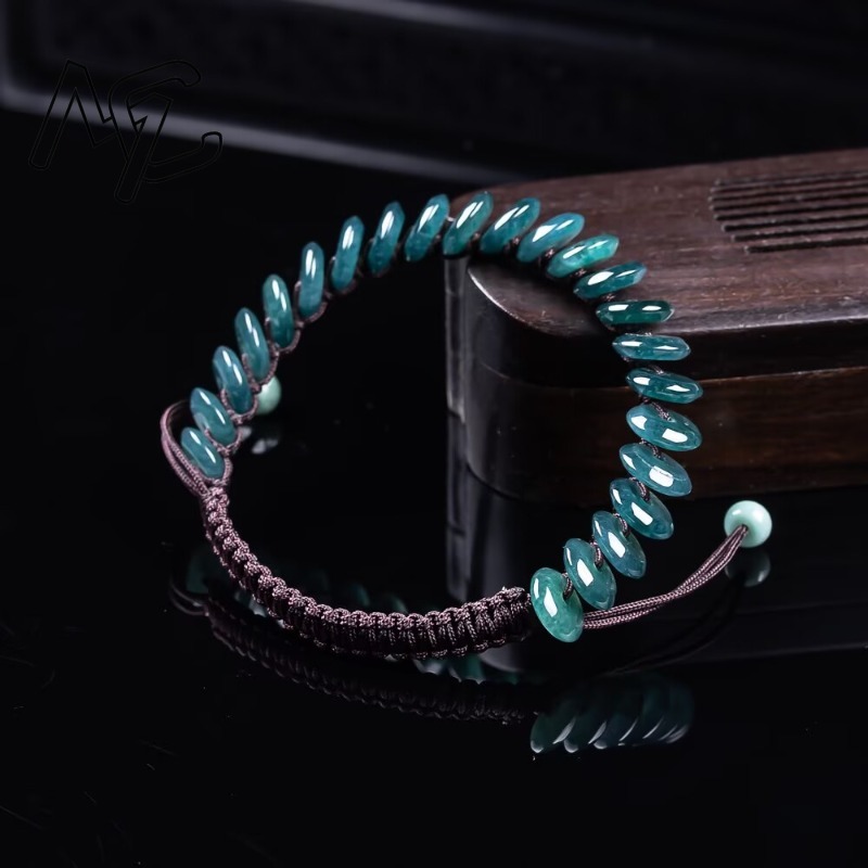 Natürliches Echtes Smaragd-Bla – Bracelets Bewertung und Preis