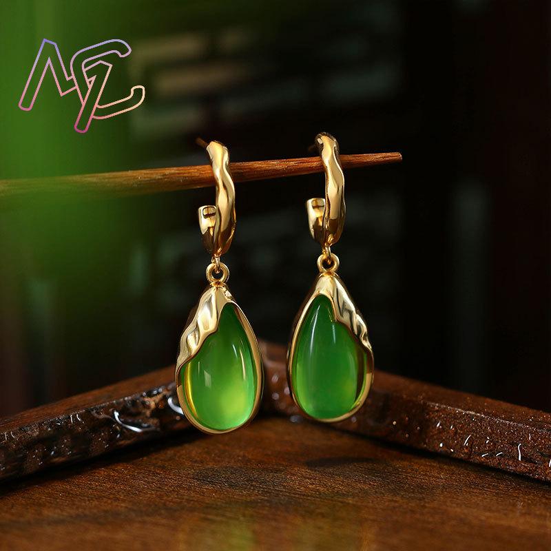 Grüne Echte Jade Wassertropfen – Earrings Bewertung und Preis
