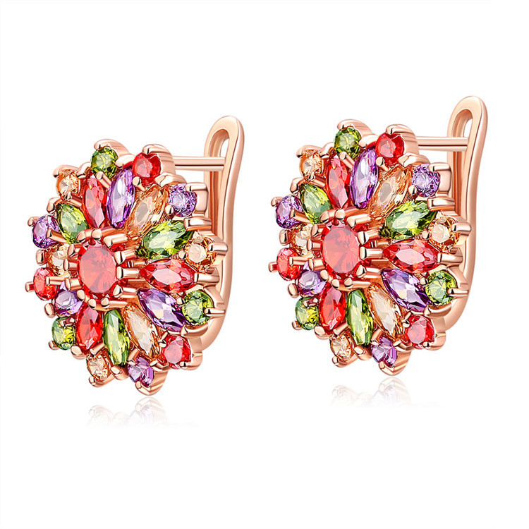 Natürliche Kristall blumen ohr – Earrings Bewertung und Preis