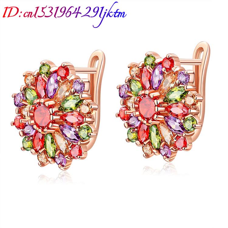 Natürliche Kristall blumen ohr – Earrings Bewertung und Preis