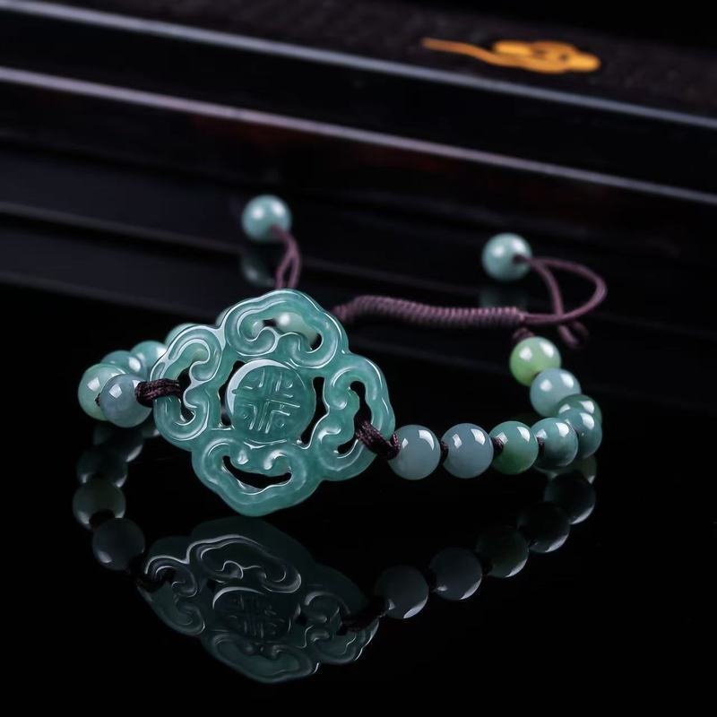Natürliches Jadeit-Armband der – Bracelets Bewertung und Preis