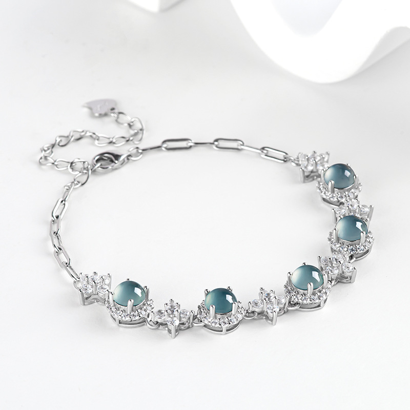 Blaues Myanmar Jadeit Armband  – Bracelets Bewertung und Preis