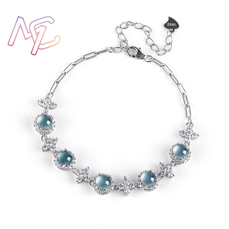 Blaues Myanmar Jadeit Armband  – Bracelets Bewertung und Preis