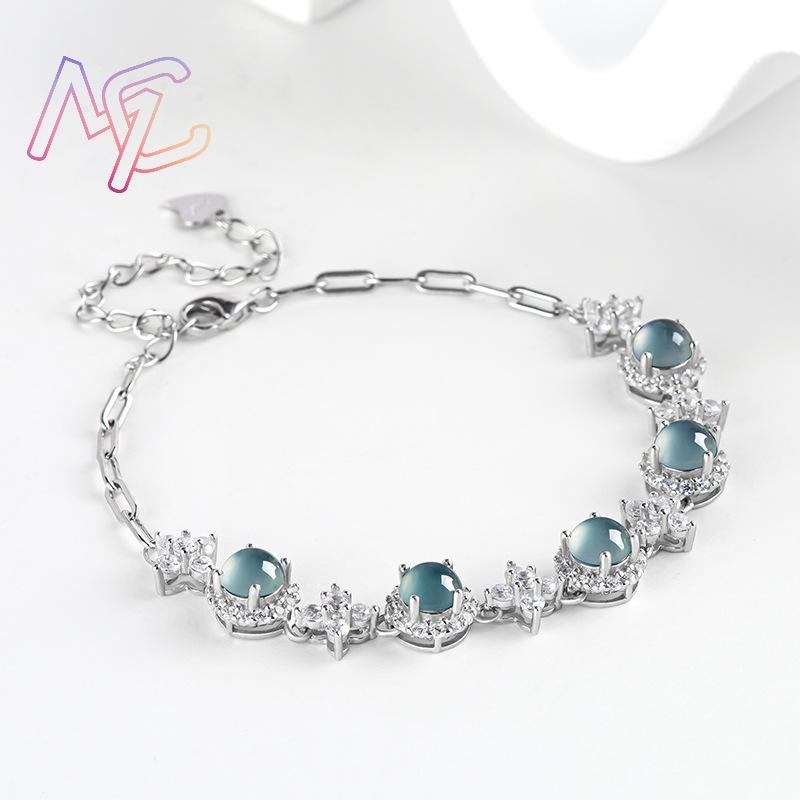 Blaues Myanmar Jadeit Armband  – Bracelets Bewertung und Preis