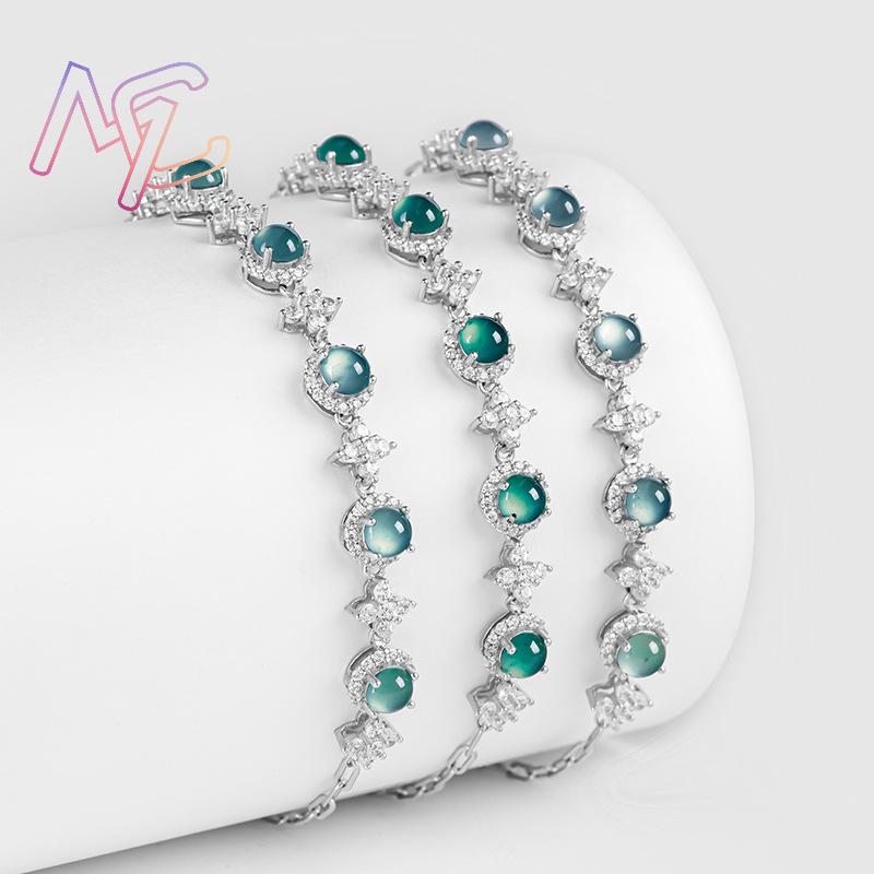 Blaues Myanmar Jadeit Armband  – Bracelets Bewertung und Preis
