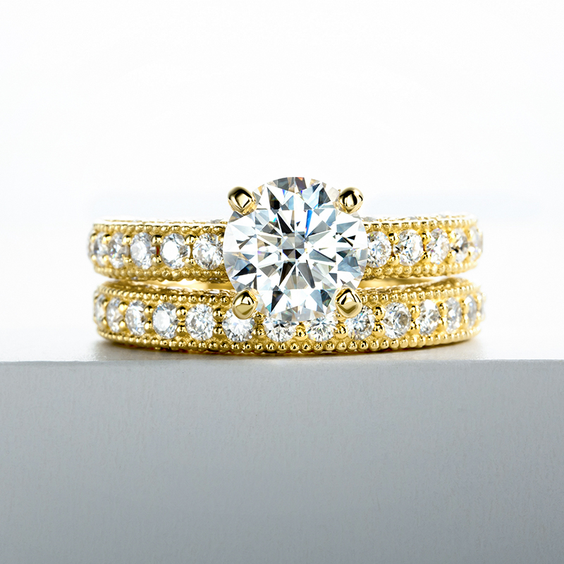 Ringset für Damen 925 Sterling – Moissanite Engagement Ring 1 Carat Bewertung und Preis
