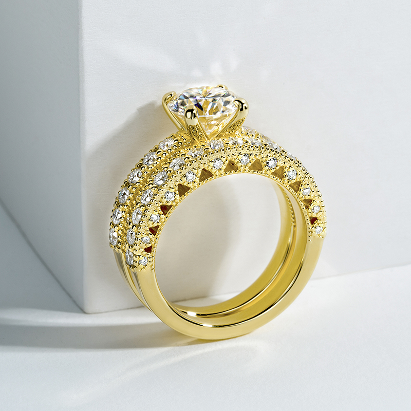Ringset für Damen 925 Sterling – Moissanite Engagement Ring 1 Carat Bewertung und Preis