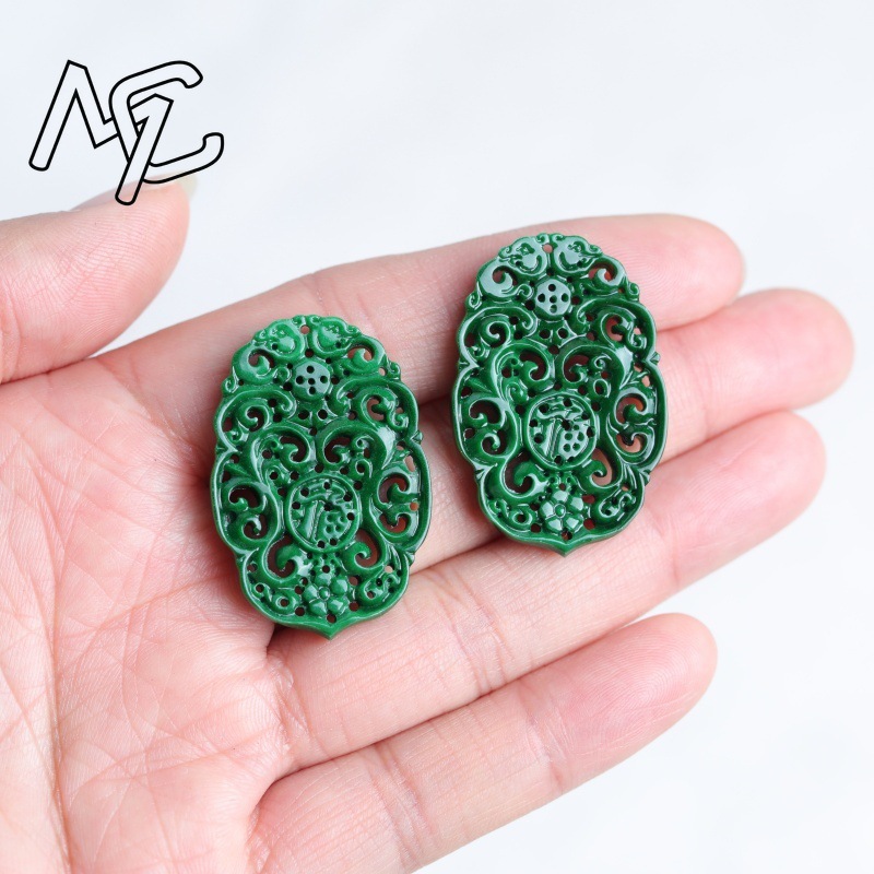 2 Stück Natürlicher Jade Trock – Earrings Bewertung und Preis
