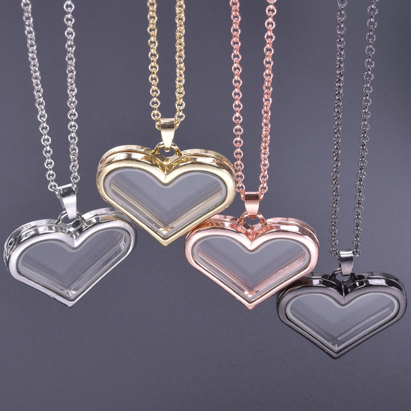 1Pc Y2K Mädchen Süße Liebe Her – Heart Locket Necklace Photo Bewertung und Preis