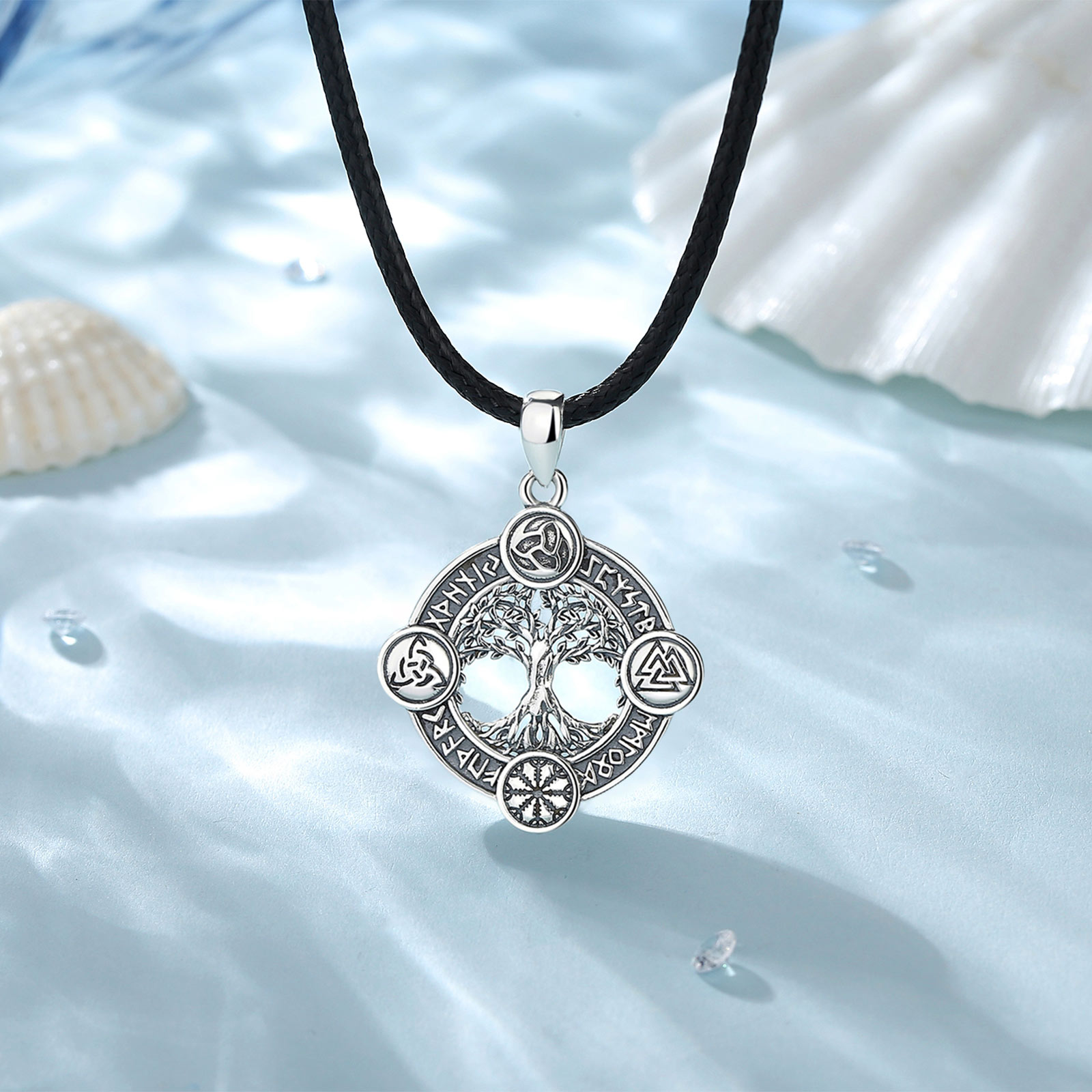 Eudora Halskette mit Baum des  – 925 Sterling Silver Chain Necklace Men Bewertung und Preis