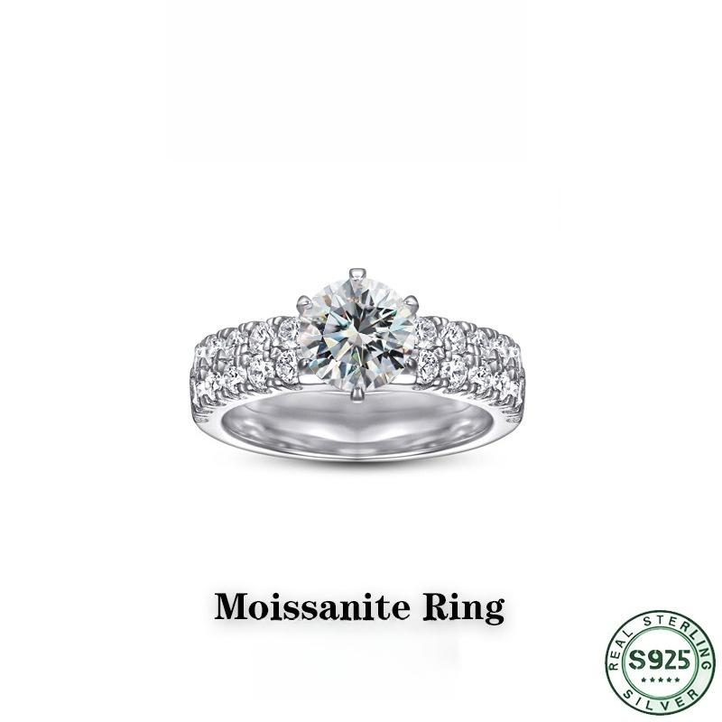 Heiß begehrter modischer Ring  – Moissanite Engagement Ring 1 Carat Bewertung und Preis